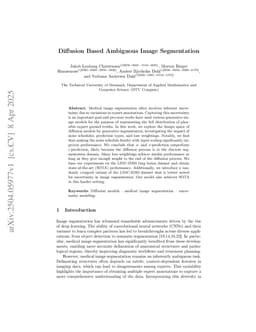 Diffusion Based Ambiguous Image Segmentation