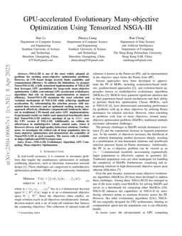 GPU-accelerated Evolutionary Many-objective Optimization Using Tensorized NSGA-III