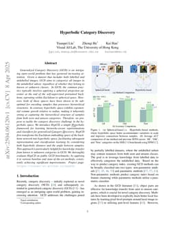 Hyperbolic Category Discovery