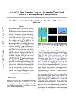 V-MAGE: A Game Evaluation Framework for Assessing Visual-Centric Capabilities in Multimodal Large Language Models
