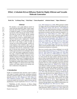 DMol: A Schedule-Driven Diffusion Model for Highly Efficient and Versatile Molecule Generation