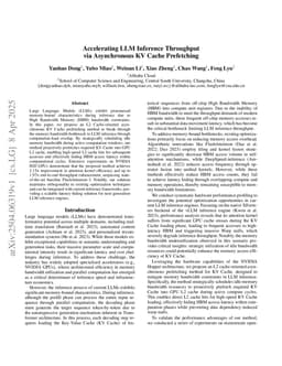 Accelerating LLM Inference Throughput via Asynchronous KV Cache Prefetching