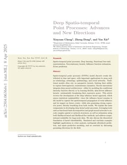 Deep spatio-temporal point processes: Advances and new directions