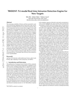 TRIDENT: Tri-modal Real-time Intrusion Detection Engine for New Targets