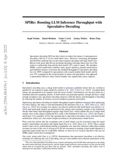 SPIRe: Boosting LLM Inference Throughput with Speculative Decoding