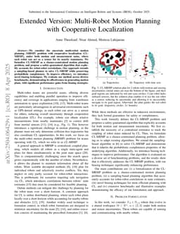 Extended Version: Multi-Robot Motion Planning with Cooperative Localization