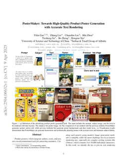 PosterMaker: Towards High-Quality Product Poster Generation with Accurate Text Rendering