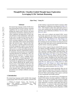 ThoughtProbe: Classifier-Guided Thought Space Exploration Leveraging LLM Intrinsic Reasoning