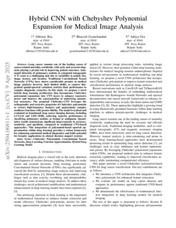 Hybrid CNN with Chebyshev Polynomial Expansion for Medical Image Analysis