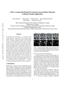 S-EO: A Large-Scale Dataset for Geometry-Aware Shadow Detection in Remote Sensing Applications