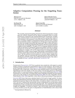 Adaptive Computation Pruning for the Forgetting Transformer