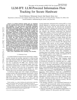 LLM-IFT: LLM-Powered Information Flow Tracking for Secure Hardware
