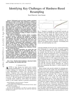 Identifying Key Challenges of Hardness-Based Resampling