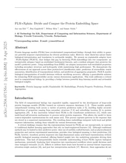 PLM-eXplain: Divide and Conquer the Protein Embedding Space