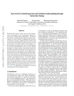 Face-LLaVA: Facial Expression and Attribute Understanding through Instruction Tuning
