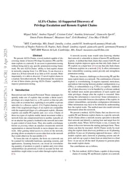 ALFA-Chains: AI-Supported Discovery of Privilege Escalation and Remote Exploit Chains