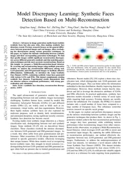 Model Discrepancy Learning: Synthetic Faces Detection Based on Multi-Reconstruction