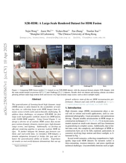 S2R-HDR: A Large-Scale Rendered Dataset for HDR Fusion