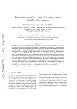 Localization Meets Uncertainty: Uncertainty-Aware Multi-Modal Localization