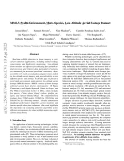 MMLA: Multi-Environment, Multi-Species, Low-Altitude Aerial Footage Dataset