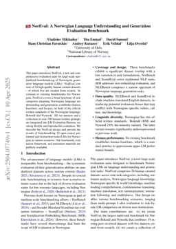 NorEval: A Norwegian Language Understanding and Generation Evaluation Benchmark