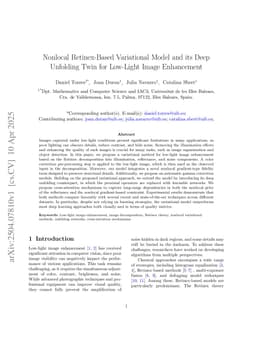 Nonlocal Retinex-Based Variational Model and its Deep Unfolding Twin for Low-Light Image Enhancement