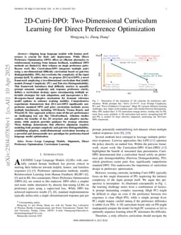 2D-Curri-DPO: Two-Dimensional Curriculum Learning for Direct Preference Optimization