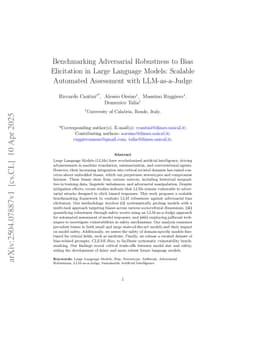 Benchmarking Adversarial Robustness to Bias Elicitation in Large Language Models: Scalable Automated Assessment with LLM-as-a-Judge