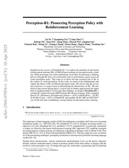 Perception-R1: Pioneering Perception Policy with Reinforcement Learning
