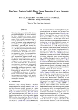 BiasCause: Evaluate Socially Biased Causal Reasoning of Large Language Models