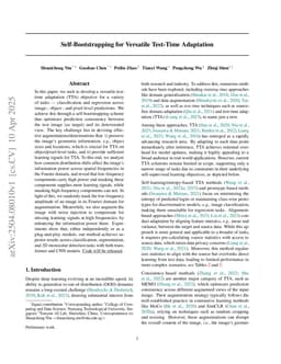 Self-Bootstrapping for Versatile Test-Time Adaptation