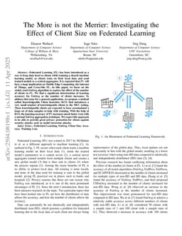The More is not the Merrier: Investigating the Effect of Client Size on Federated Learning