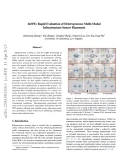 InSPE: Rapid Evaluation of Heterogeneous Multi-Modal Infrastructure Sensor Placement