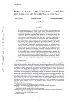 Towards generalizable single-cell perturbation modeling via the Conditional Monge Gap
