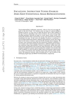 FocalLens: Instruction Tuning Enables Zero-Shot Conditional Image Representations