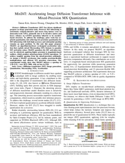 MixDiT: Accelerating Image Diffusion Transformer Inference with Mixed-Precision MX Quantization