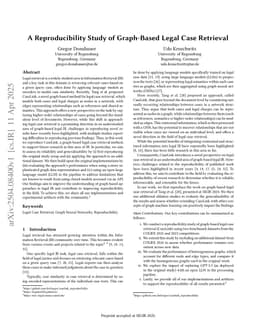 A Reproducibility Study of Graph-Based Legal Case Retrieval