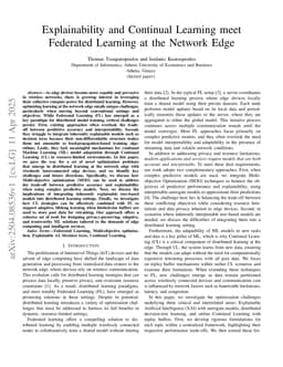 Explainability and Continual Learning meet Federated Learning at the Network Edge