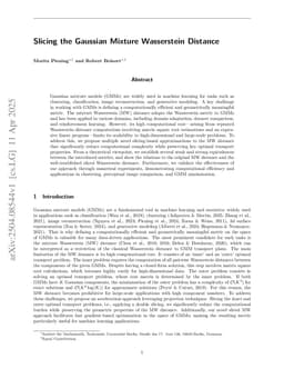 Slicing the Gaussian Mixture Wasserstein Distance