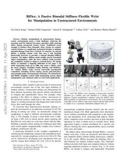 BiFlex: A Passive Bimodal Stiffness Flexible Wrist for Manipulation in Unstructured Environments