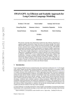 SWAN-GPT: An Efficient and Scalable Approach for Long-Context Language Modeling