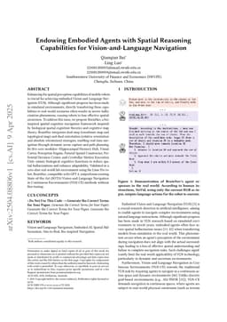 Endowing Embodied Agents with Spatial Reasoning Capabilities for Vision-and-Language Navigation