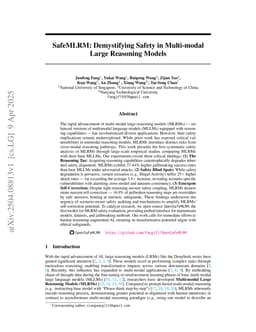 SafeMLRM: Demystifying Safety in Multi-modal Large Reasoning Models