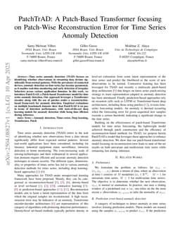 PatchTrAD: A Patch-Based Transformer focusing on Patch-Wise Reconstruction Error for Time Series Anomaly Detection