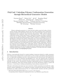 PolyConf: Unlocking Polymer Conformation Generation through Hierarchical Generative Models
