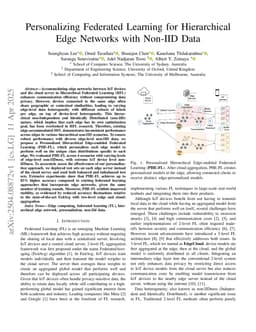 Personalizing Federated Learning for Hierarchical Edge Networks with Non-IID Data