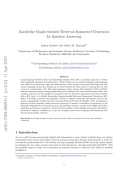 Knowledge Graph-extended Retrieval Augmented Generation for Question Answering