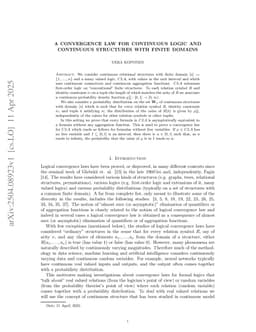 A convergence law for continuous logic and continuous structures with finite domains