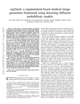 seg2med: a segmentation-based medical image generation framework using denoising diffusion probabilistic models