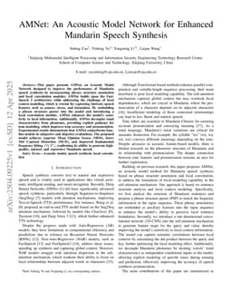 AMNet: An Acoustic Model Network for Enhanced Mandarin Speech Synthesis